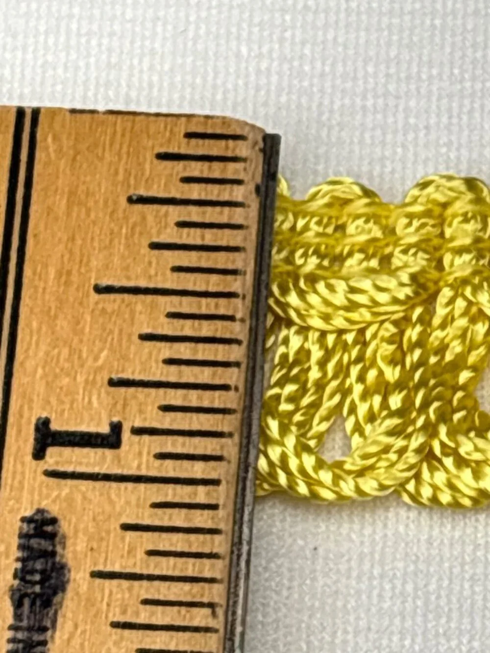 Yellow Braided Loop Trim 7 yards Decorative Ribbon Craft Supplies